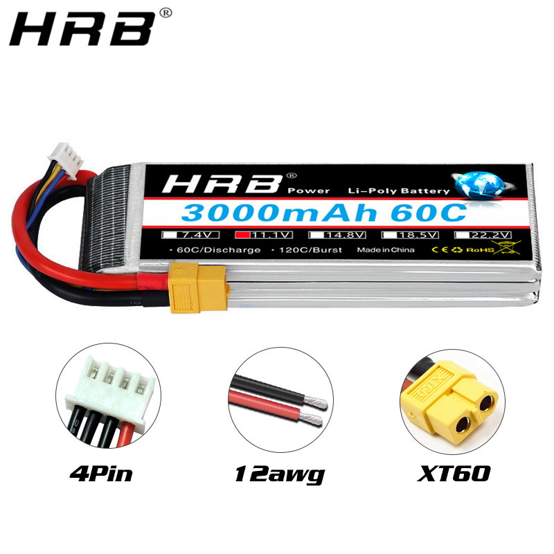4S Lipo Battery 14.8V 6000Mah - Batteria lipo HRB 2S 3S 4S
