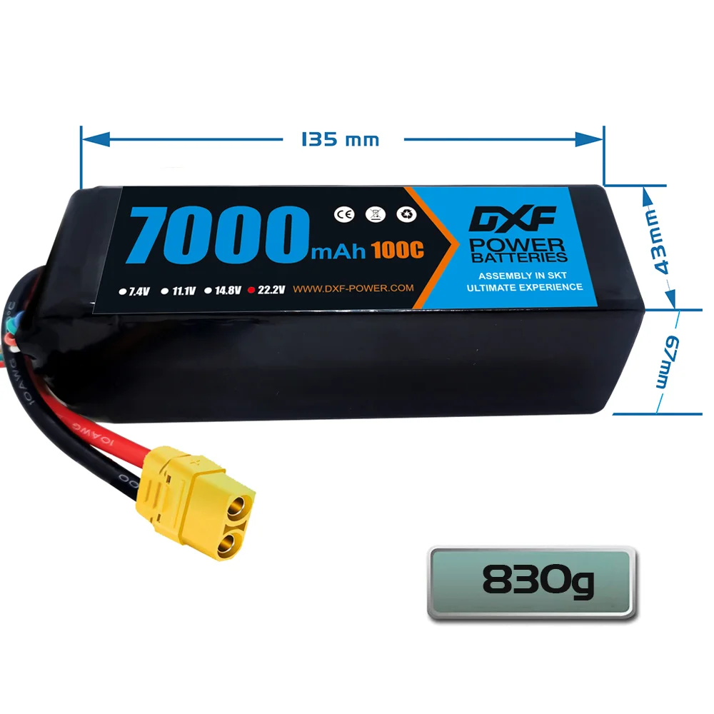 DXF 6S Lipo Batteria 22.2V 700 - 6S Lipo Battery 22.2V 5000Mah recensione e prezzo