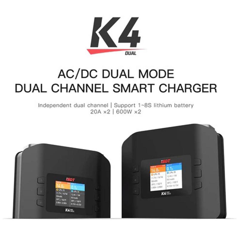 Caricabatterie LiPo ISDT K4 20 - Isdt K4 Dual Lipo Charger recensione e prezzo