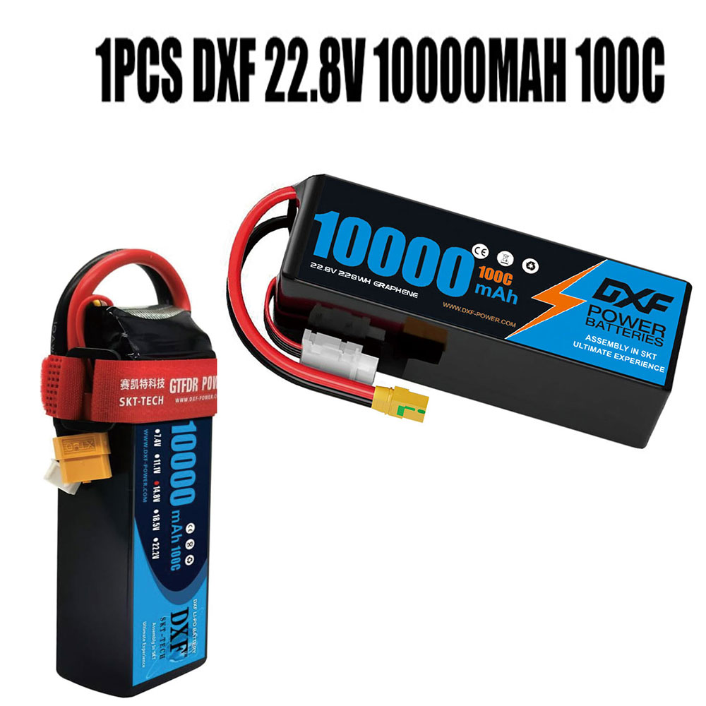 Batteria Lipo DXF 6S 10000mAh  - 6S Lipo Battery 22.2V 5000Mah recensione e prezzo