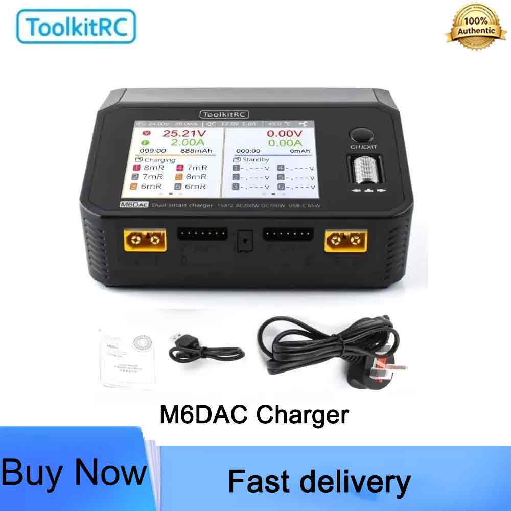 ToolkitRC M6DAC: caricabatteri - Toolkitrc M6Dac Smart Charger recensione e prezzo
