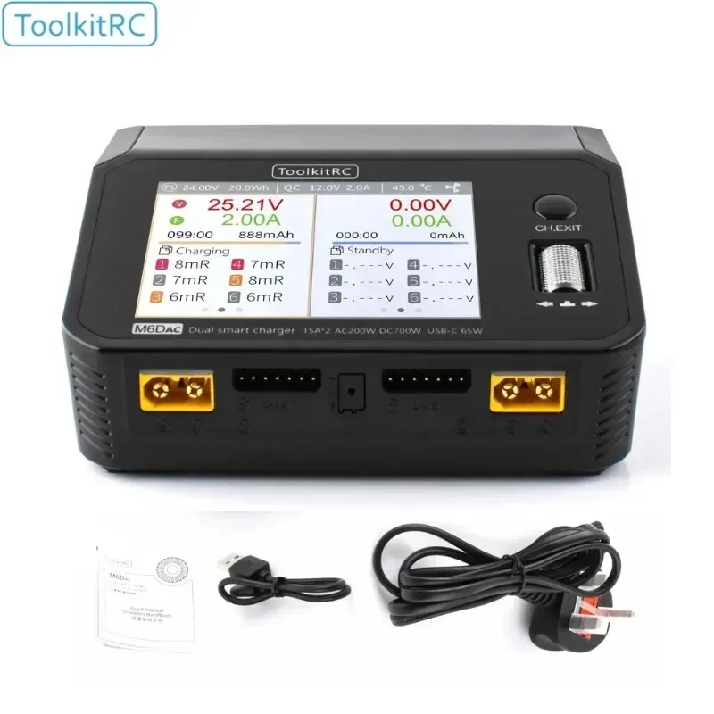 ToolkitRC M6DAC: caricabatteri - Toolkitrc M6Dac Smart Charger recensione e prezzo