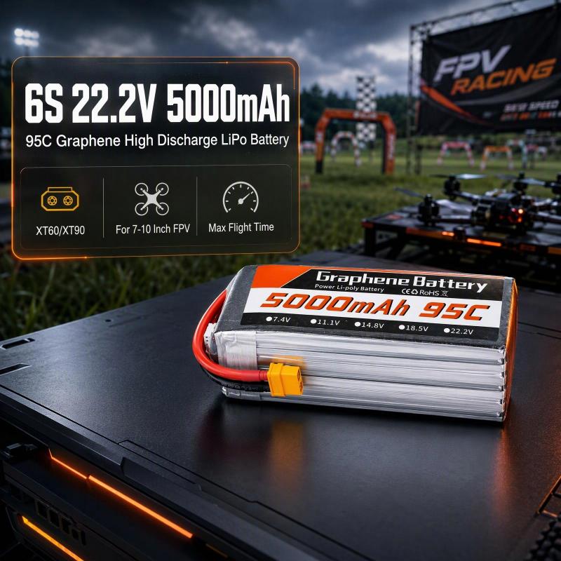 Batteria LiPo in grafene 6S 22 - 6S Lipo Battery 22.2V 5000Mah recensione e prezzo