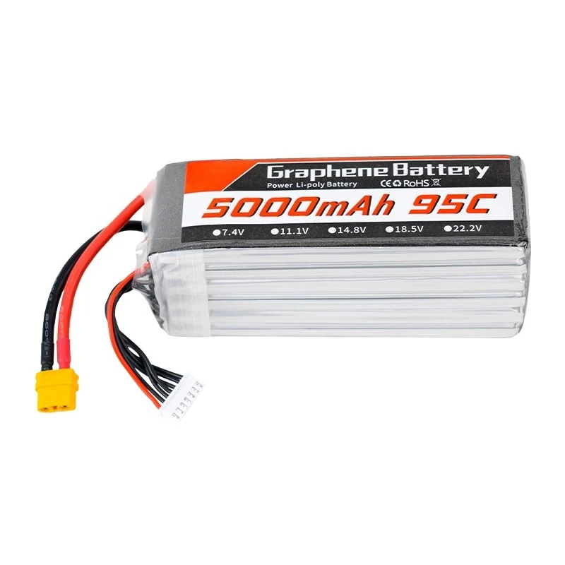 Batteria LiPo in grafene 6S 22 - 6S Lipo Battery 22.2V 5000Mah recensione e prezzo