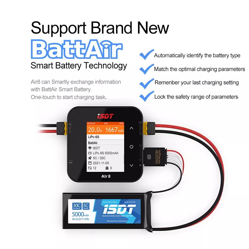 Caricabatterie/Scaricabatterie - Isdt Air8 8S Lipo Charger recensione e prezzo
