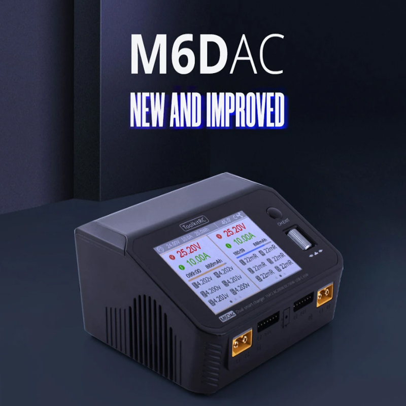 Caricabatterie/Scaricabatterie - Toolkitrc M6Dac Smart Charger recensione e prezzo