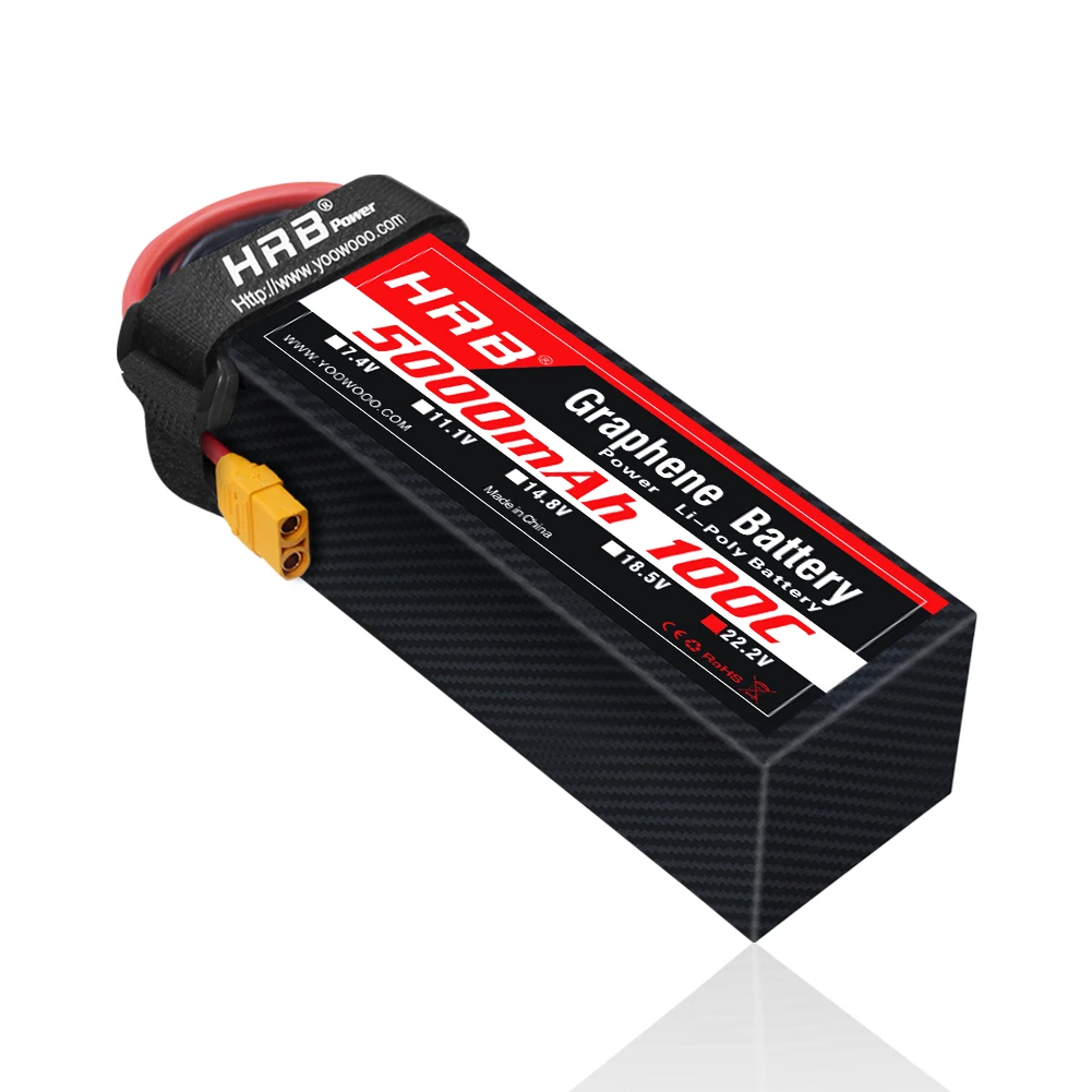 1PC HRB 22.2V Batteria al graf - 6S Lipo Battery 22.2V 5000Mah recensione e prezzo