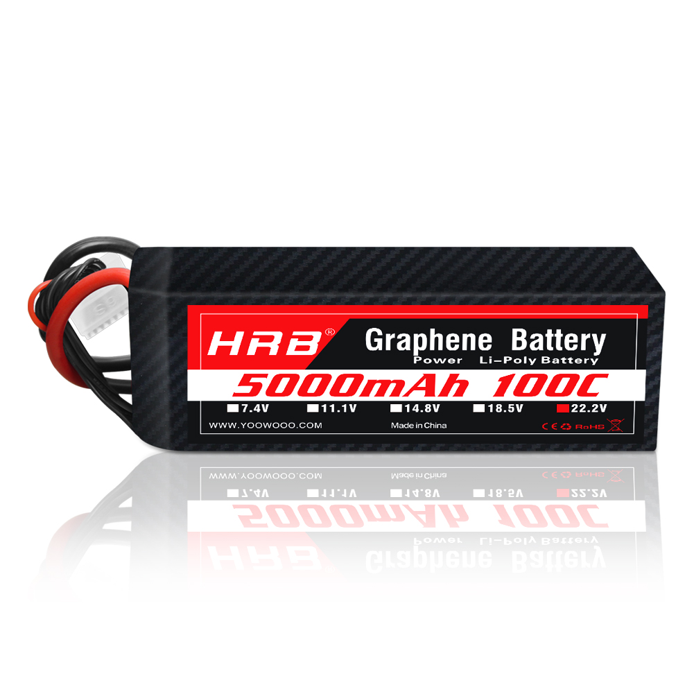 1PC HRB 22.2V Batteria al graf - 6S Lipo Battery 22.2V 5000Mah recensione e prezzo